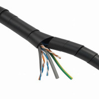 chránič kábl.KSPI-4F zväzovací špirálový čierny. bal.10m (7-20mm)